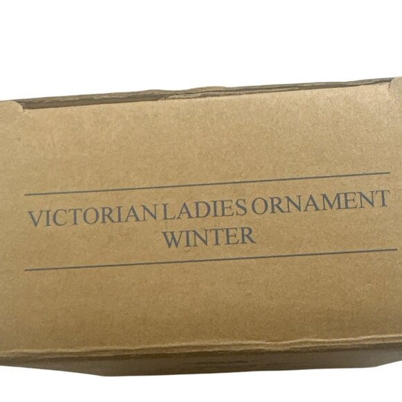Avon 1998 Victorian Ladies Ornament Winter Velvet With Box Christmas - Picture 6 of 8